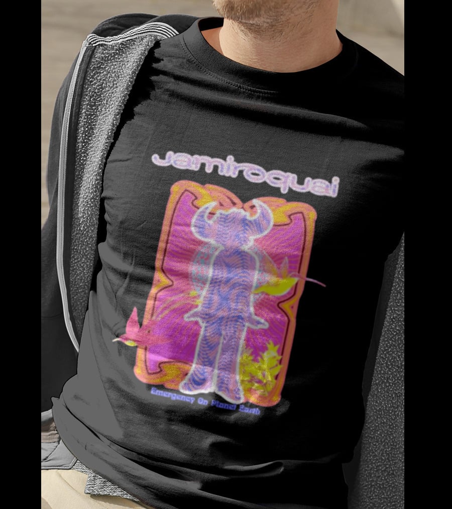 Jamiroquai Emergency On Planet Earth Psychedelic Vibrant Hummingbird T-Shirt