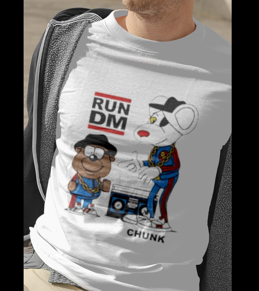 RUN DM Danger Mouse Penfold CHUNK With Boombox T-Shirt