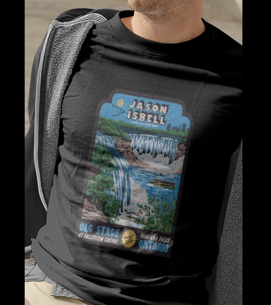 Jason Isbell And The 400 Unit OLG Stage Fallsview Casino Niagara Falls Ontario March 1 2026 T-Shirt