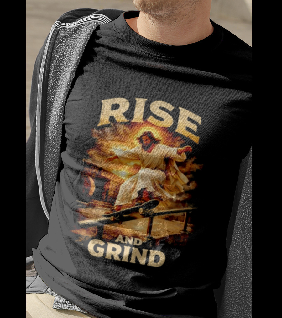 Rise And Grind Jessu Skateboarding 26 T-Shirt
