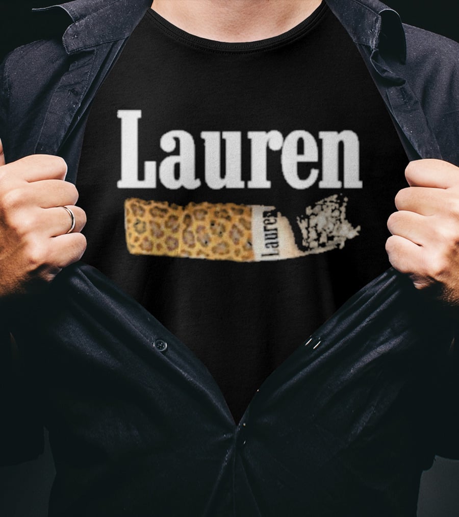 Lauren Sanderson Lauren Leopard Print Cake Slice T-Shirt