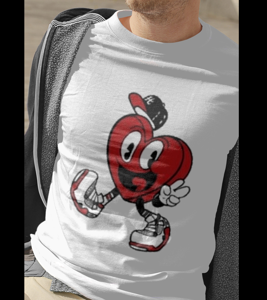 Hulvey Love Like That Heart Character Cartoon T-Shirt