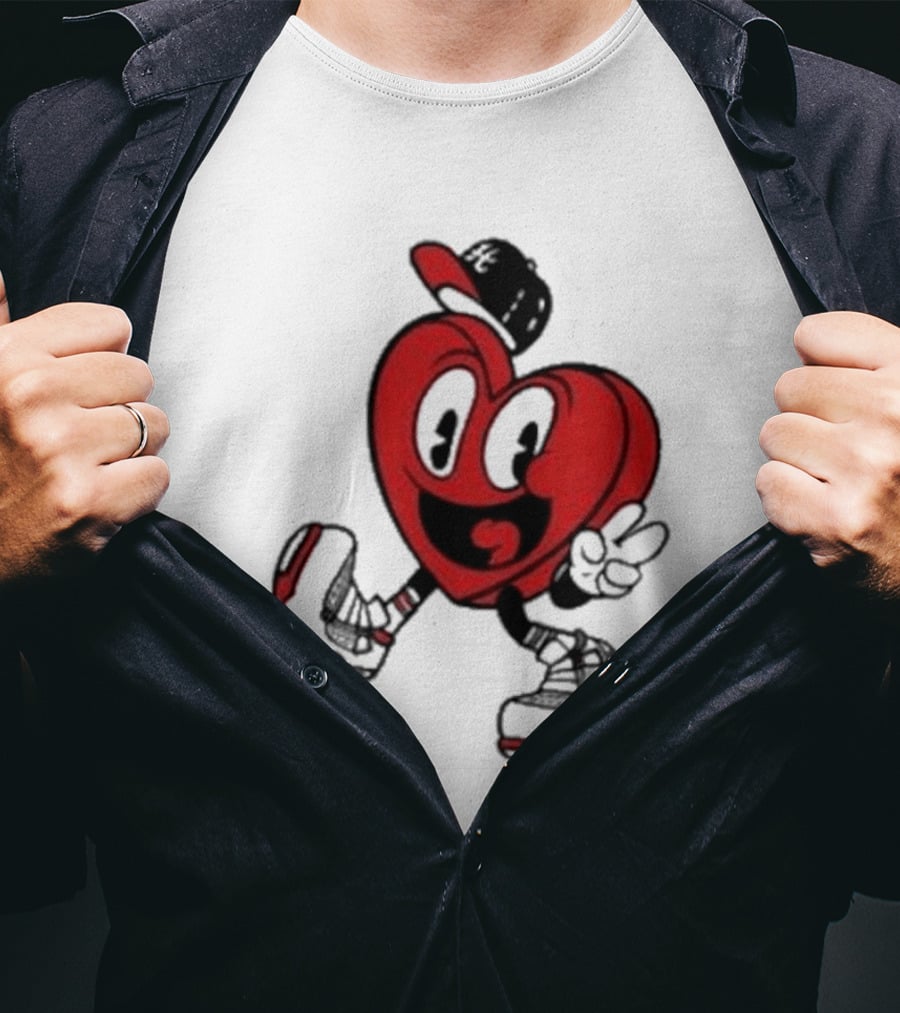 Hulvey Love Like That Heart Character Cartoon T-Shirt