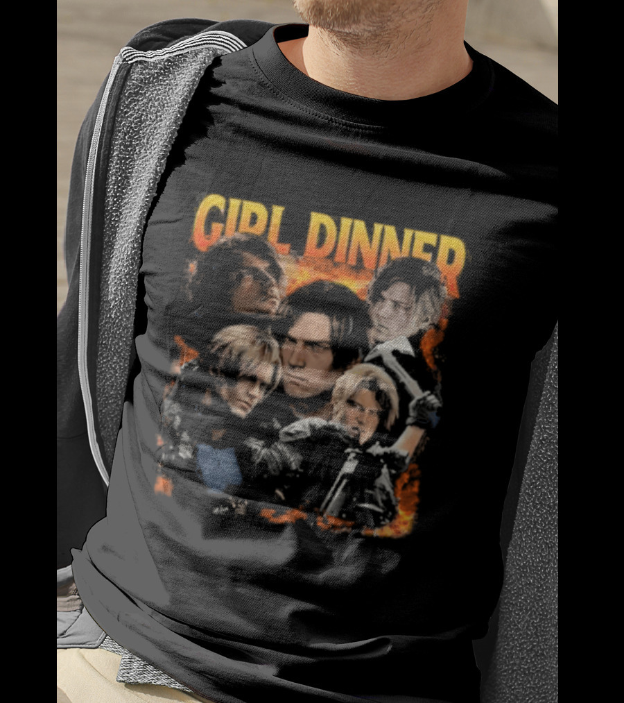 Leon Kennedy Girl Dinner Collage T-Shirt
