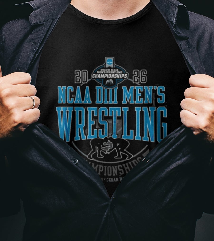 NCAA DIII Men's Wrestling Championships 2026 March 13 14 Cedar Rapids T-Shirt