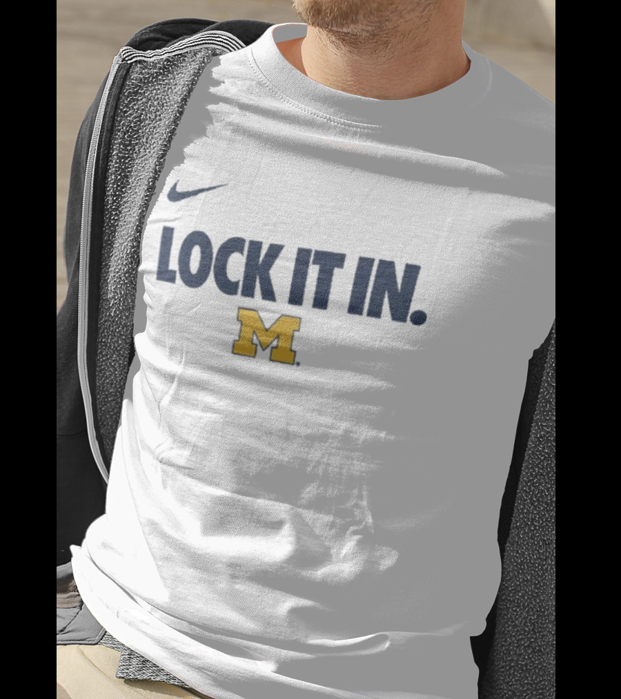 Nike Lock It In Michigan Wolverines 2026 NCAA March Madness T-Shirt