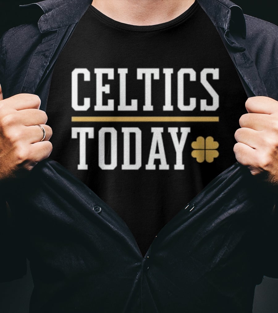 Celtics Today St Patrick's Day Shamrock T-Shirt