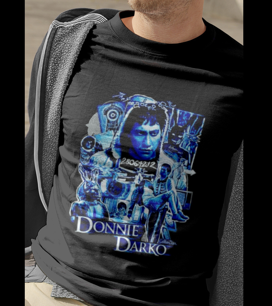 Donnie Darko Blue Collage With Art By Collin Doran T-Shirt