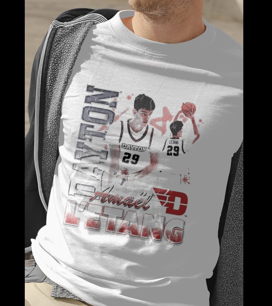 Dayton Flyers Amael L'Etang Basketball Player Number 29 T-Shirt