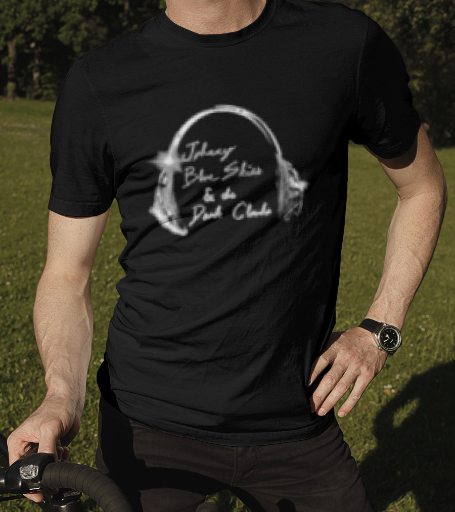 Johnny Blue Skies & The Dark Clouds Cyborg Party Headphones T-Shirt
