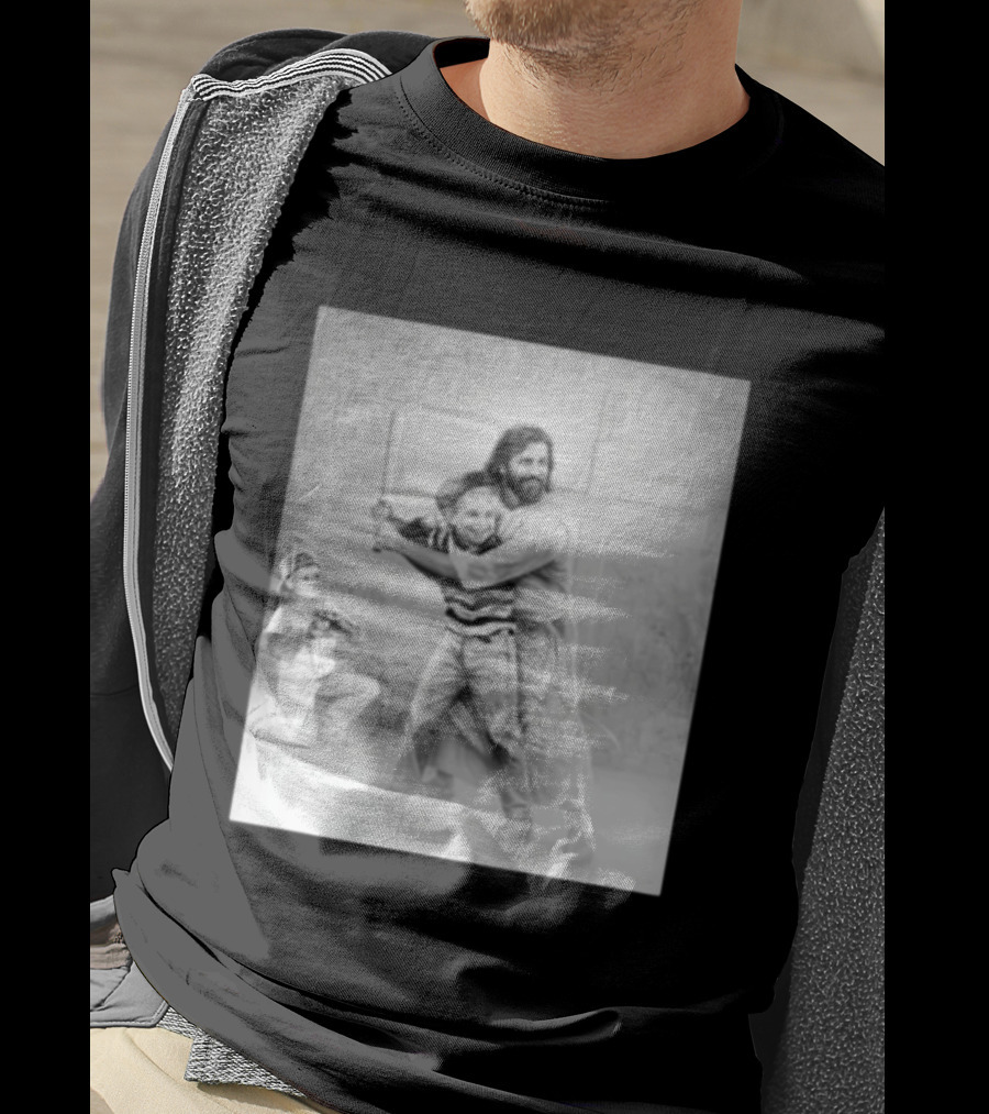 Jesus As A Coach With Children Playing Baseball In Front Of A Cross T-Shirt