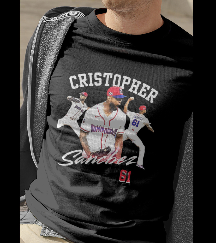 Cristopher Sánchez Dominicana Baseball Number 61 Phillies T-Shirt
