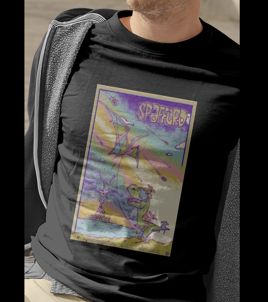 Spafford 3/15/14 Infinity Music Hall Hartford CT Dinosaur Kite T-Shirt