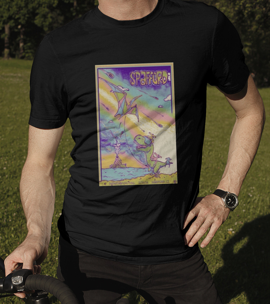 Spafford 3/15/14 Infinity Music Hall Hartford CT Dinosaur Kite T-Shirt