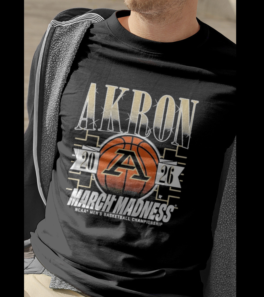 Akron 2026 March Madness NCAA Men's Basketball Championship T-Shirt