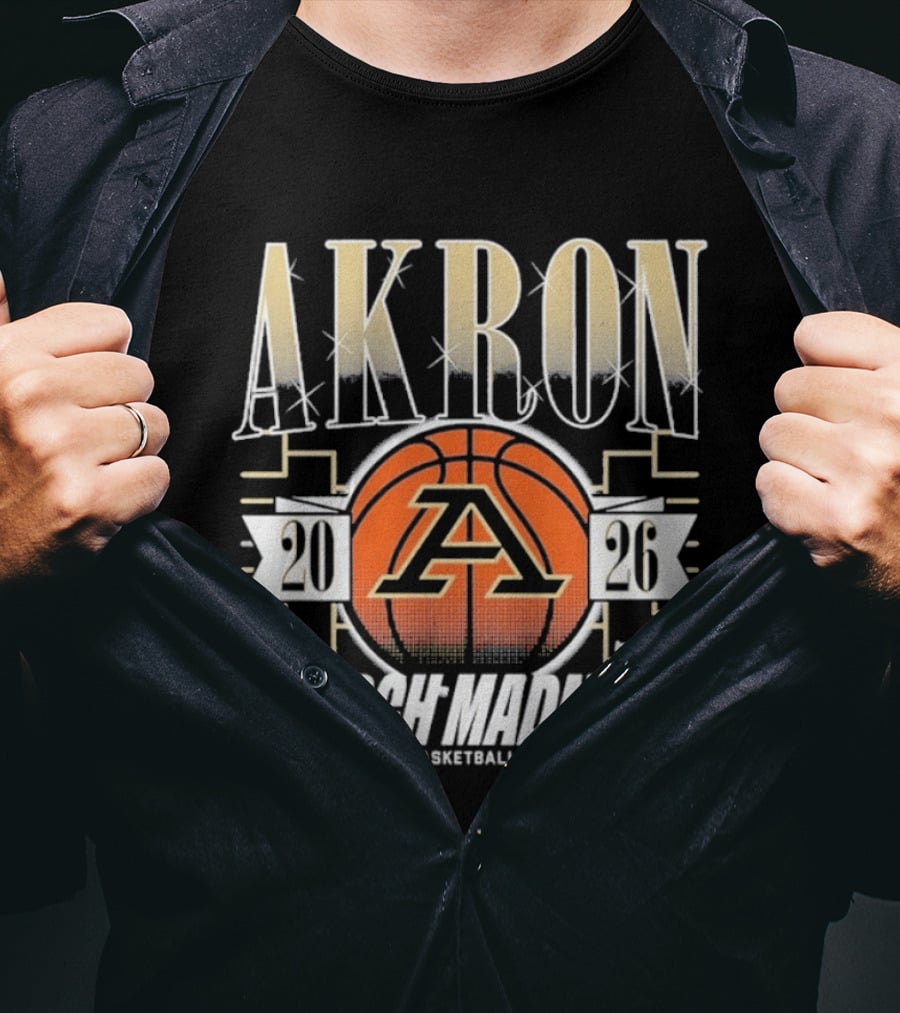 Akron 2026 March Madness NCAA Men's Basketball Championship T-Shirt