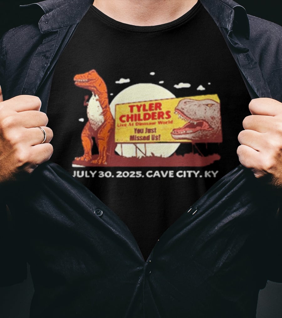 Tyler Childers Live At Dinosaur World July 30 2023 Cave City KY T-Shirt