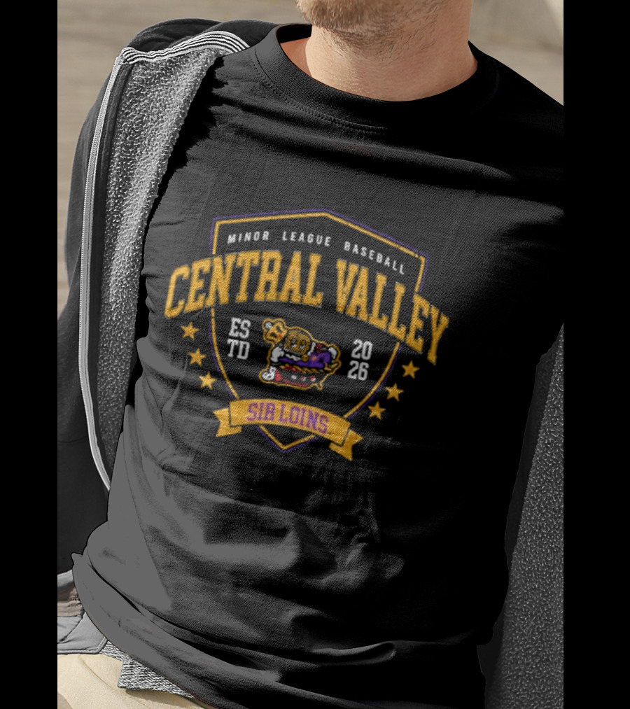 Minor League Baseball Central Valley Sir Loins Established 2026 T-Shirt
