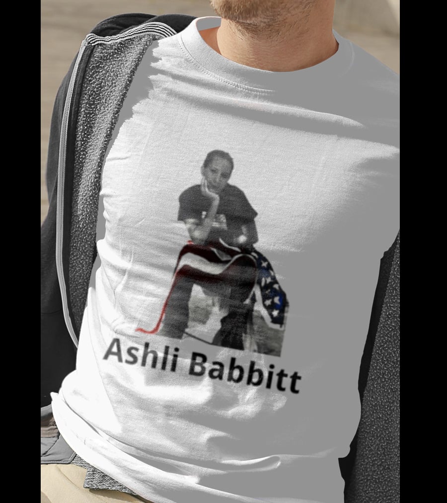 Ashli Babbitt USA Flag Hug T-Shirt