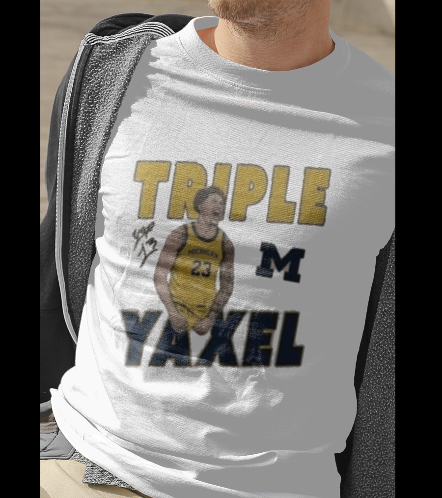 Michigan Triple M Yaxel 23 Basketball Jersey T-Shirt