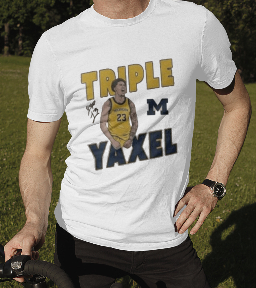 Michigan Triple M Yaxel 23 Basketball Jersey T-Shirt