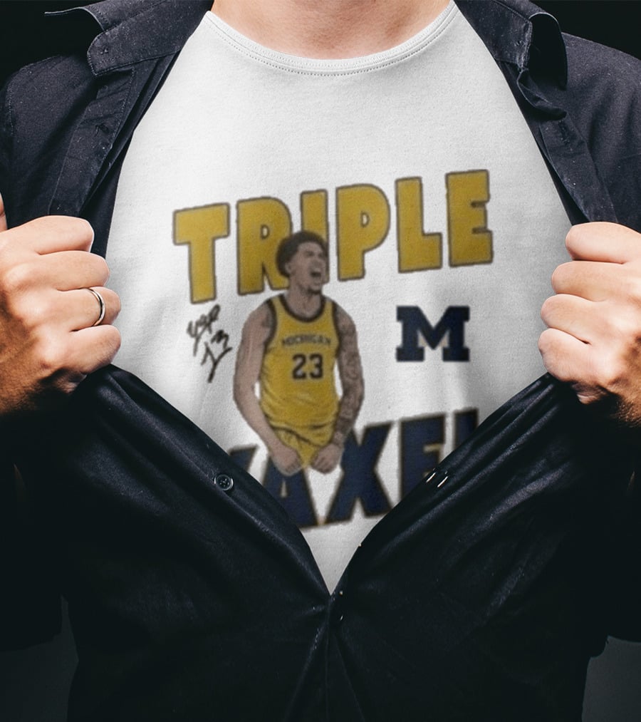 Michigan Triple M Yaxel 23 Basketball Jersey T-Shirt