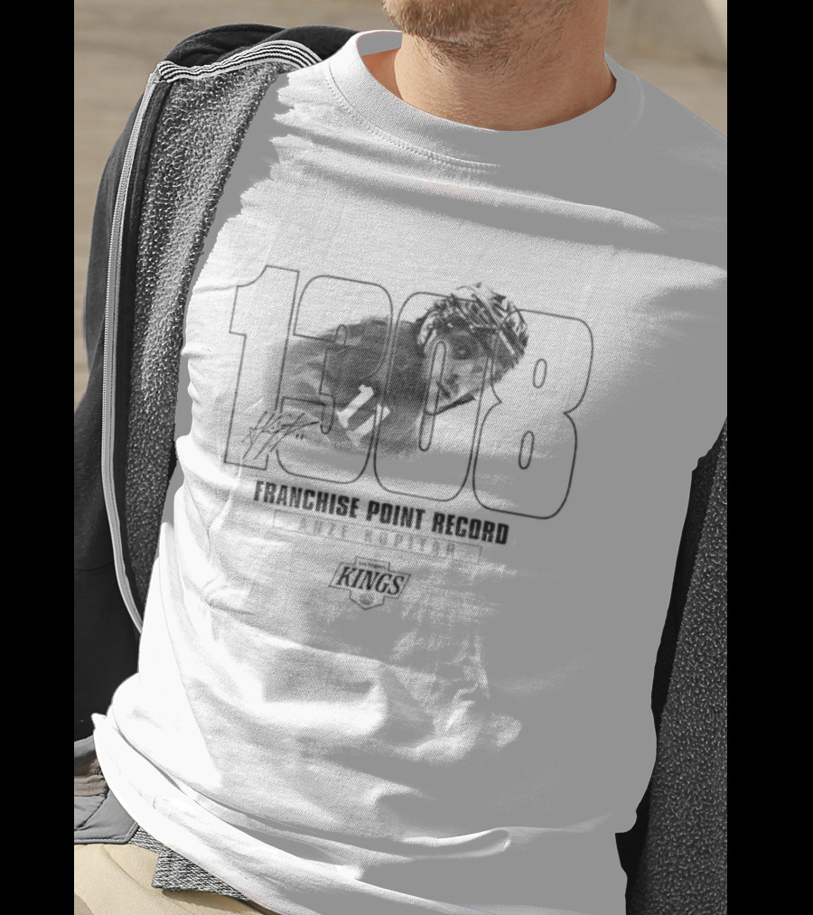 Anze Kopitar Los Angeles Kings 1000 Franchise Point Record T-Shirt