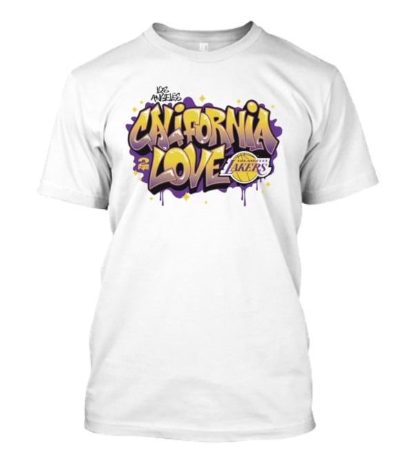 Los Angeles Lakers California Love NBA X Tupac Graffiti T-Shirt