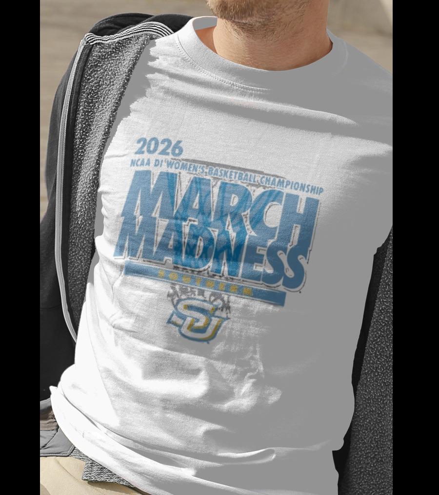 Southern Jaguars 2026 NCAA DI Women's Basketball Championship March Madness First Four T-Shirt