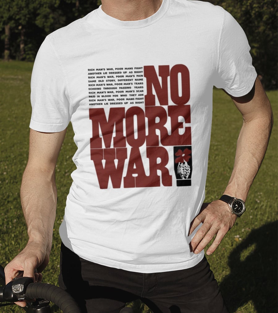No More War Wear The Peace Flower Grenade T-Shirt