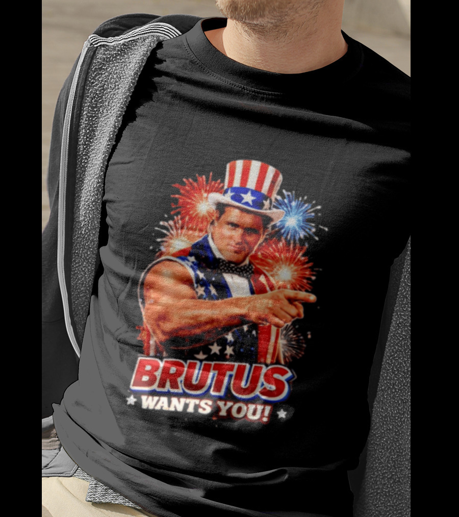 Brutus Wants You Uncle Sam Style Fireworks T-Shirt
