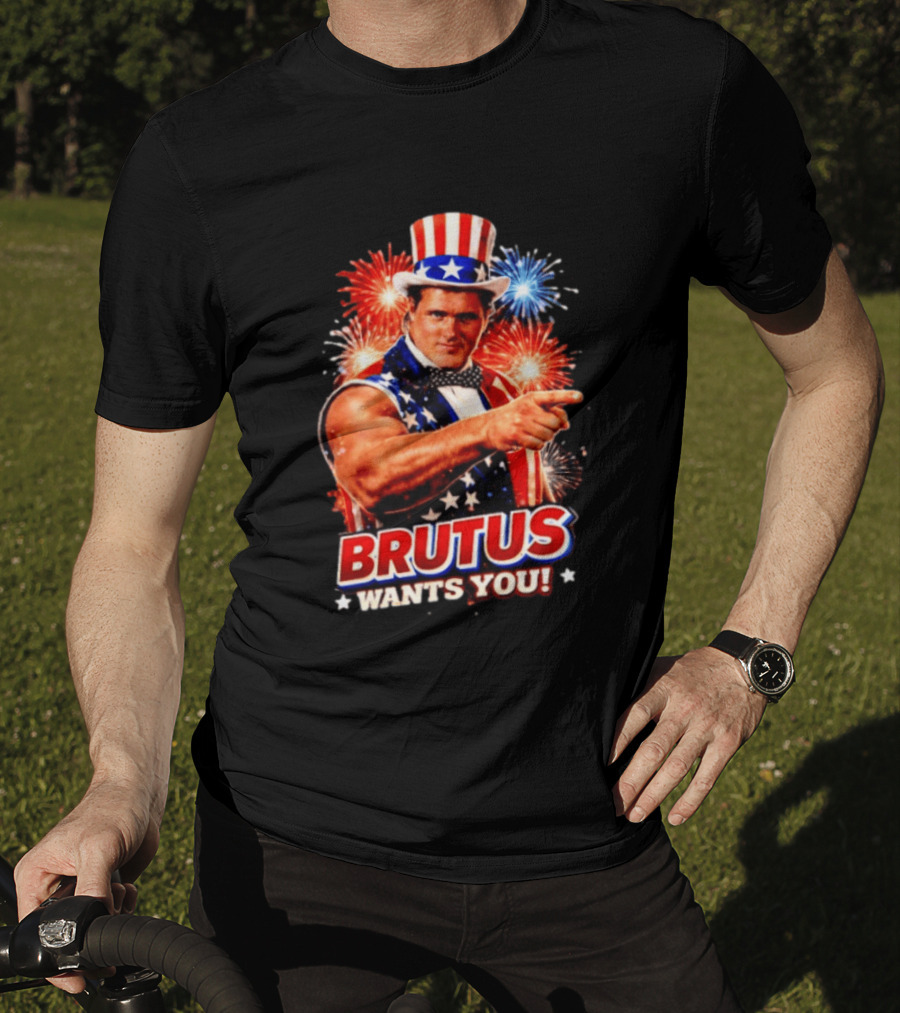 Brutus Wants You Uncle Sam Style Fireworks T-Shirt