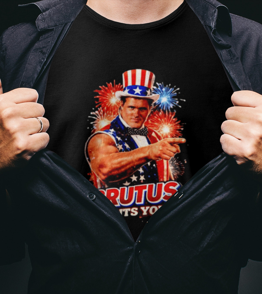 Brutus Wants You Uncle Sam Style Fireworks T-Shirt