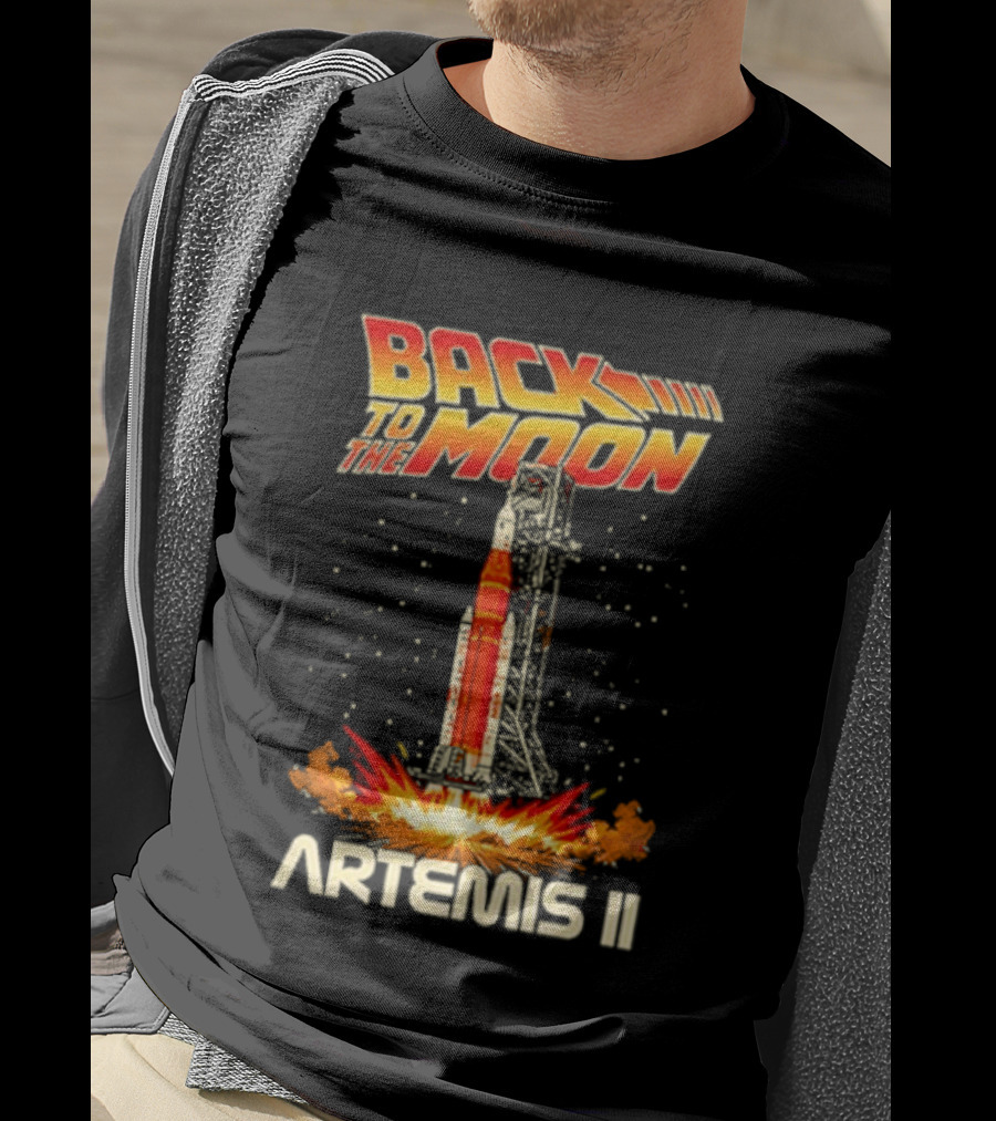 Back To The Moon Artemis II Rocket Launch T-Shirt
