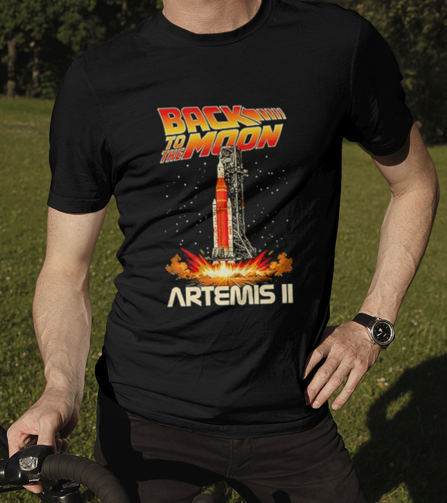 Back To The Moon Artemis II Rocket Launch T-Shirt
