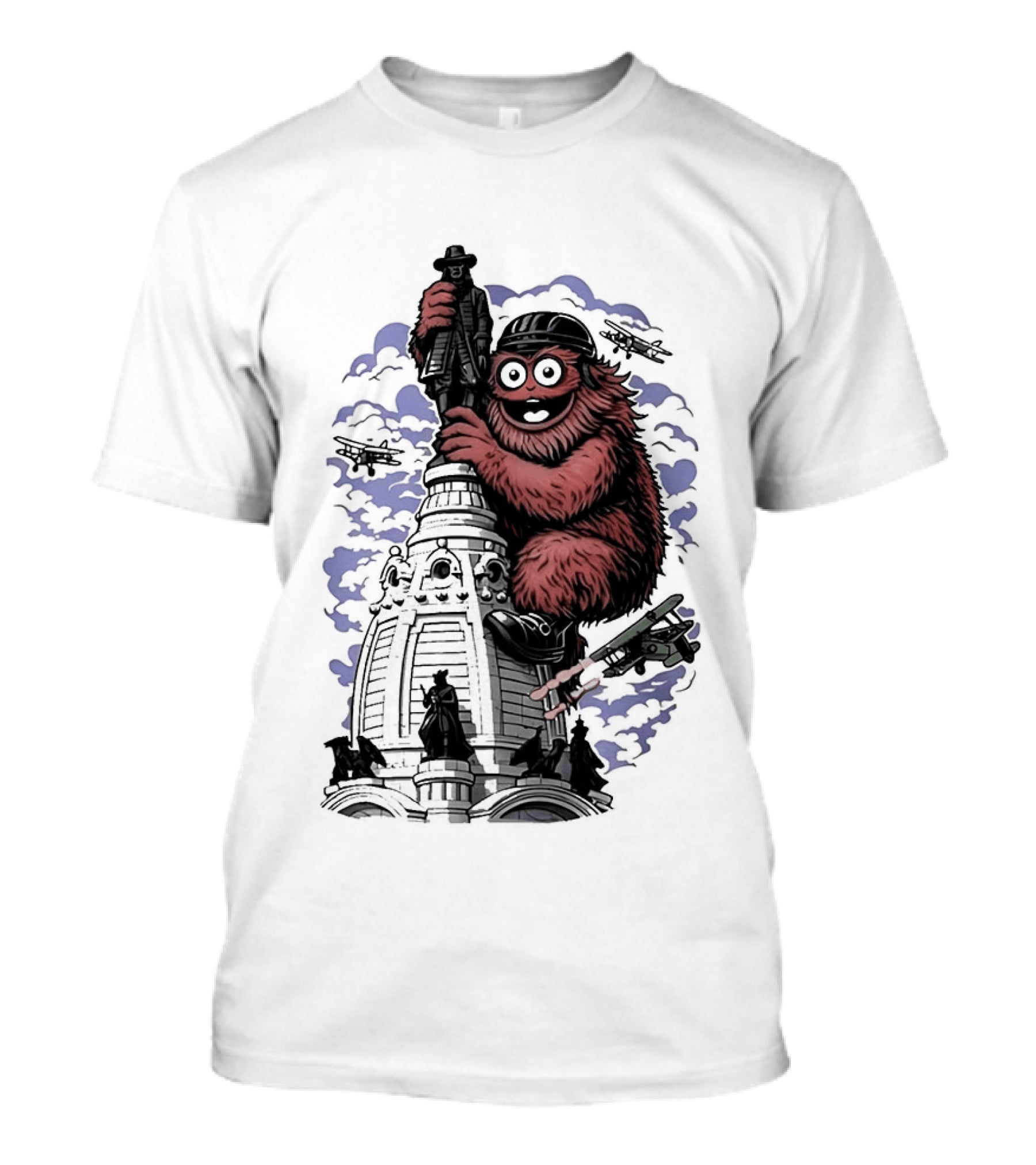 Gritty Kong Embrace Philadelphia City Hall T-Shirt