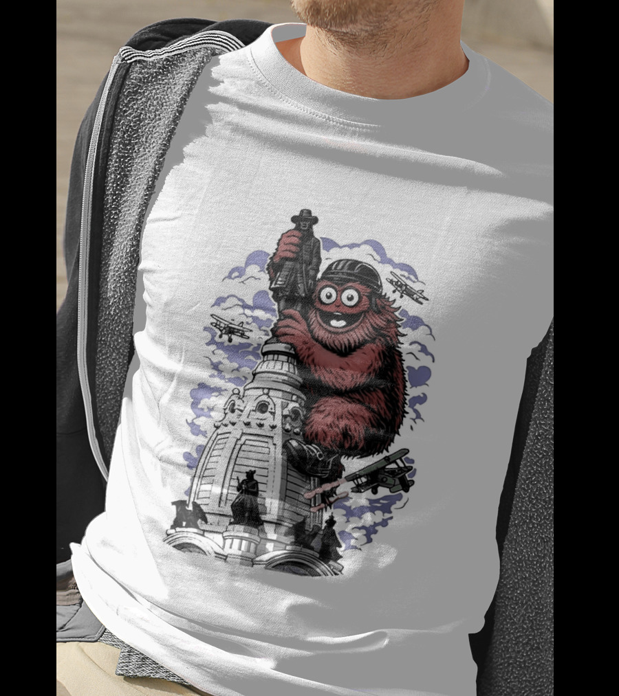 Gritty Kong Embrace Philadelphia City Hall T-Shirt