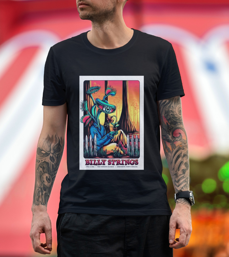 Billy Strings April 14 2026 First Horizon Coliseum Greensboro North Carolina Botanical T-Shirt