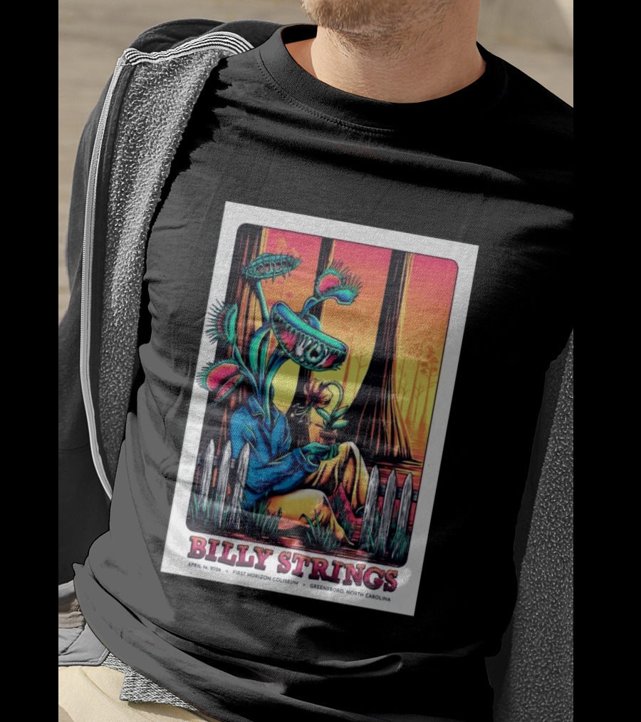 Billy Strings April 14 2026 First Horizon Coliseum Greensboro North Carolina Botanical T-Shirt