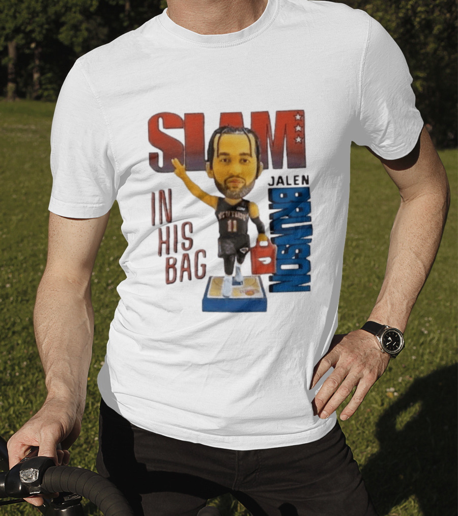 Slam Jalen Brunson In His Bag Basketball Figure 2026 T-Shirt