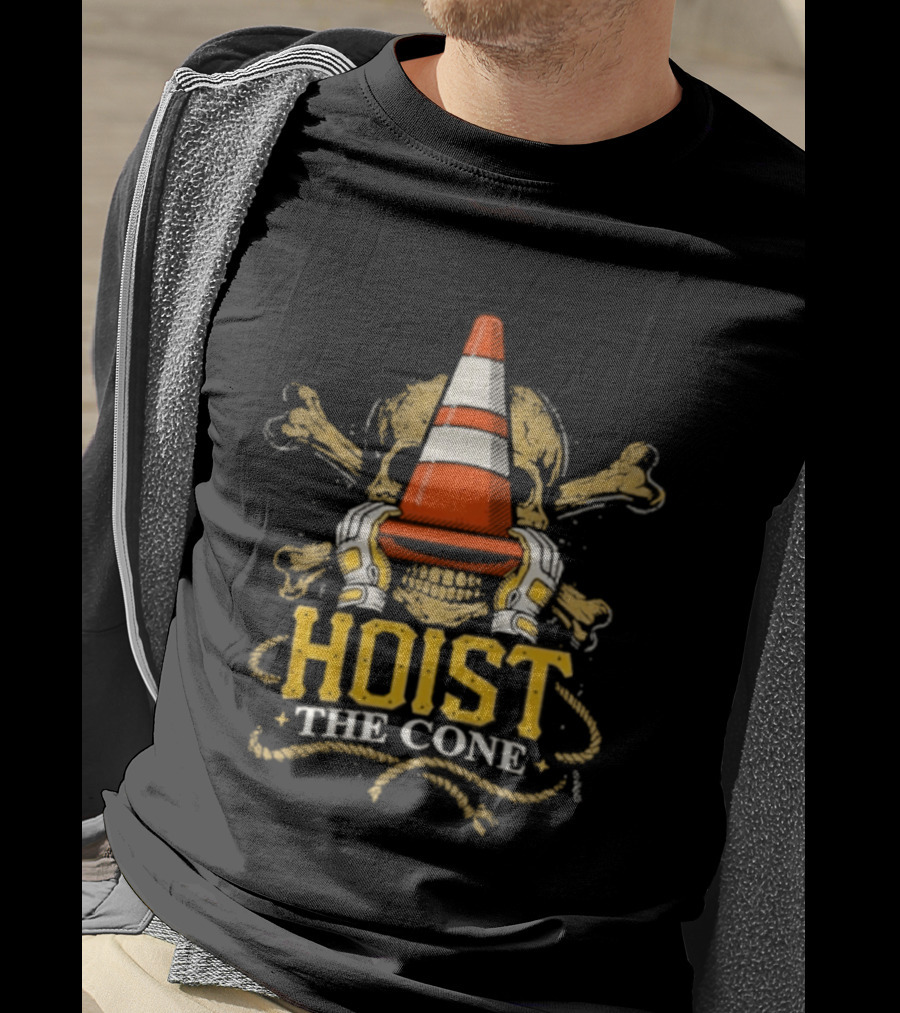 Hoist The Cone Skull Traffic T-Shirt