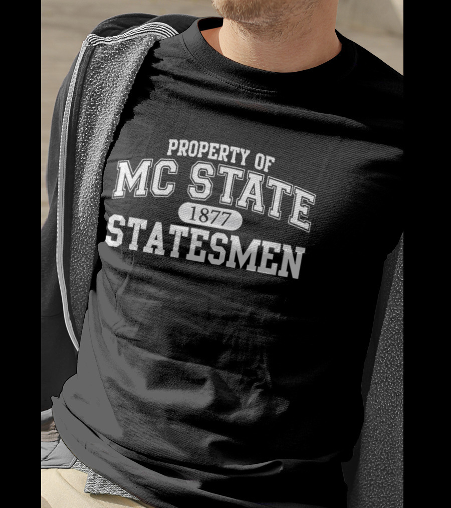 Property Of MC State 1877 Statesmen T-Shirt