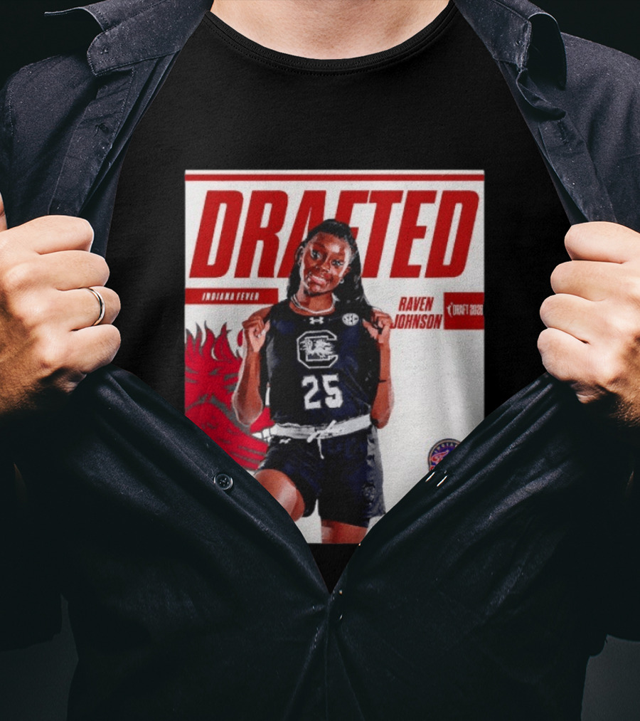 Raven Johnson Drafted Round 1 Pick 10 Indiana Fever WNBA 2026 T-Shirt