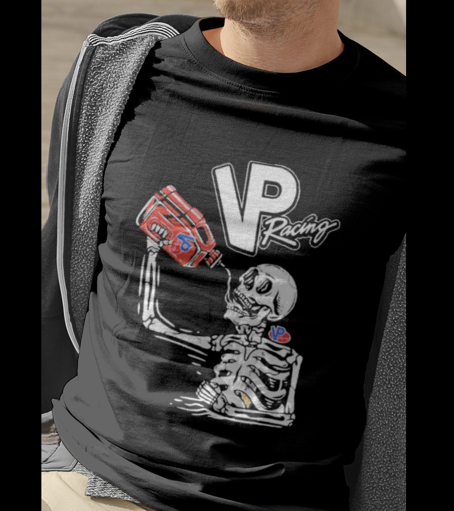 2026 VP Racing Skeleton Gas Can Drinking T-Shirt