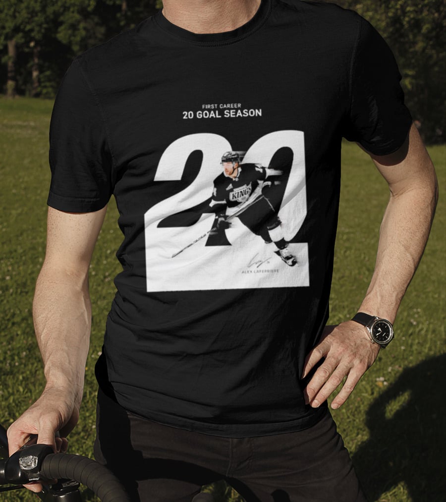 Alex Laferriere Los Angeles Kings First Career 20 Goal Season 20 T-Shirt