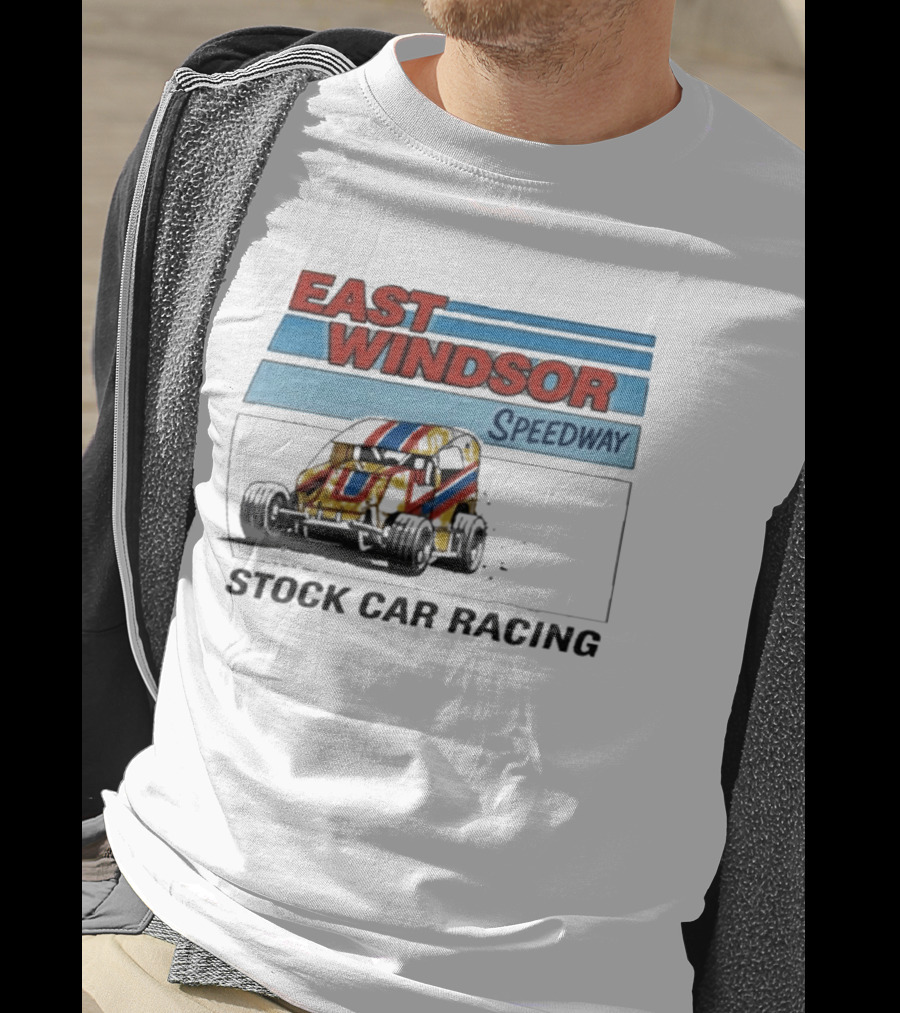 East Windsor Speedway Stock Car Racing Vintage Classic Auto Racing T-Shirt