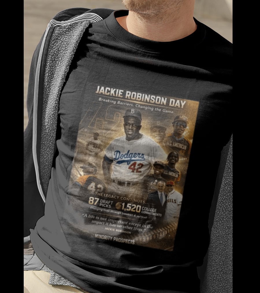Jackie Robinson Day Breaking Barriers Changing The Game Legacy Continues Minority Prospects T-Shirt