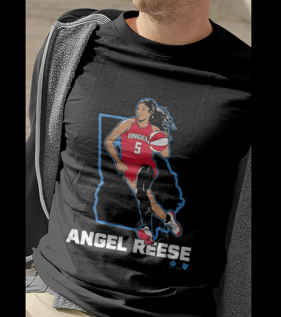 Angel Reese Basketball Player In Red Jersey Georgia State T-Shirt