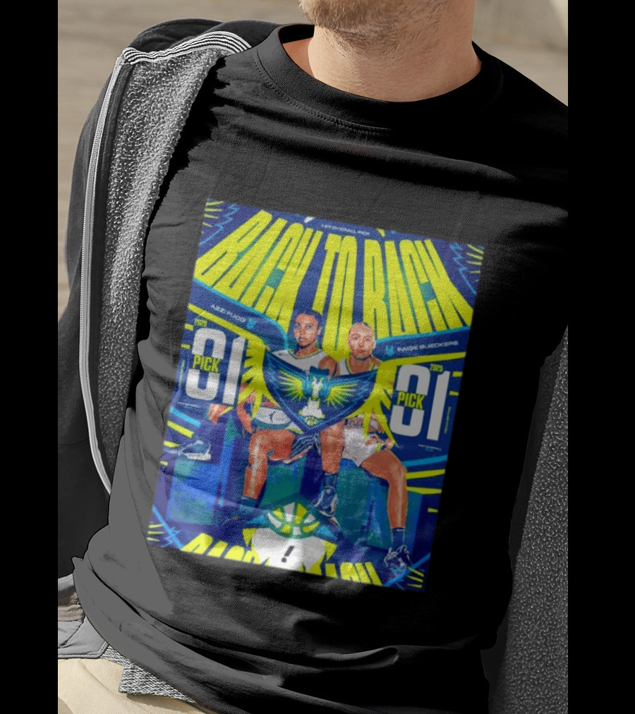 BACK TO BACK Azzi Fudd Paige Bueckers Dallas Wings 2026 1 Pick WNBA Draft T-Shirt