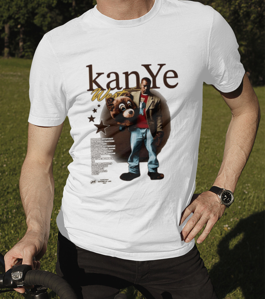 Kanye West Ye College Dropout Late Registration Graduation Albums Bear T-Shirt